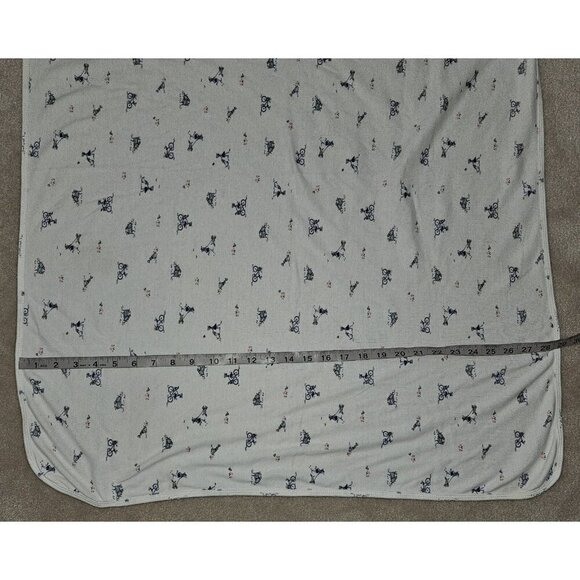 Carter's Cotton Baby Blanket White Blue Pink Girl Dog Bicycle Flowers Bird READ - Picture 6 of 9